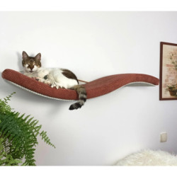 Metal Base Cat Wall Shelf WAVE 95 cm Symmetrical Left, SH-M-W95-SL 2