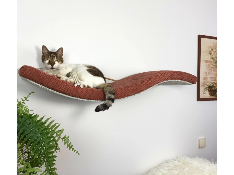 Półka ścienna dla kota, wisząca FALA SL 95 cm SH-M-W95SL