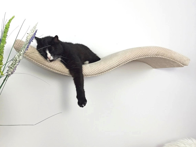 Półka ścienna dla kota, wisząca FALA SL 95 cm SH-M-W95SL