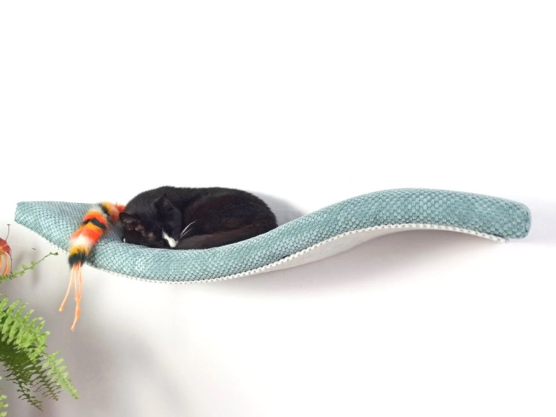 Półka ścienna dla kota, wisząca FALA SL 95 cm SH-M-W95SL