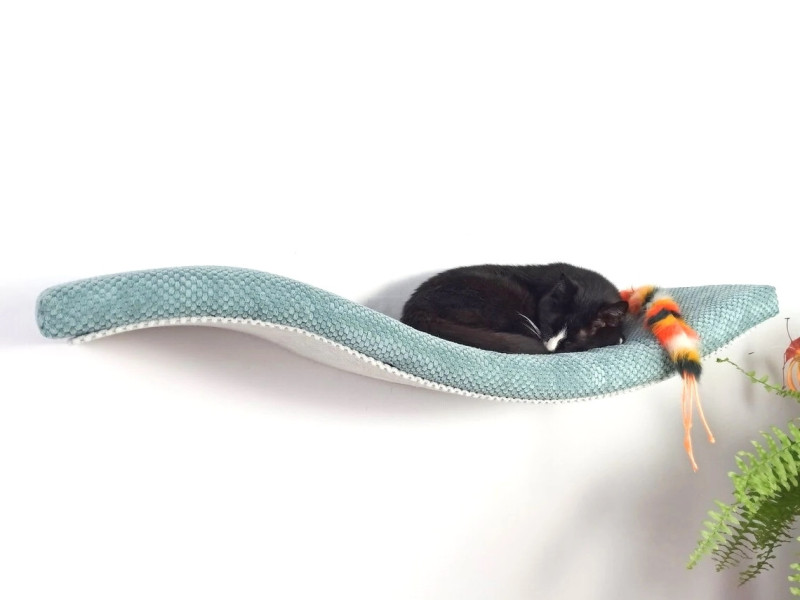 Półka ścienna dla kota, wisząca FALA NP 75 cm SH-M-W75UR