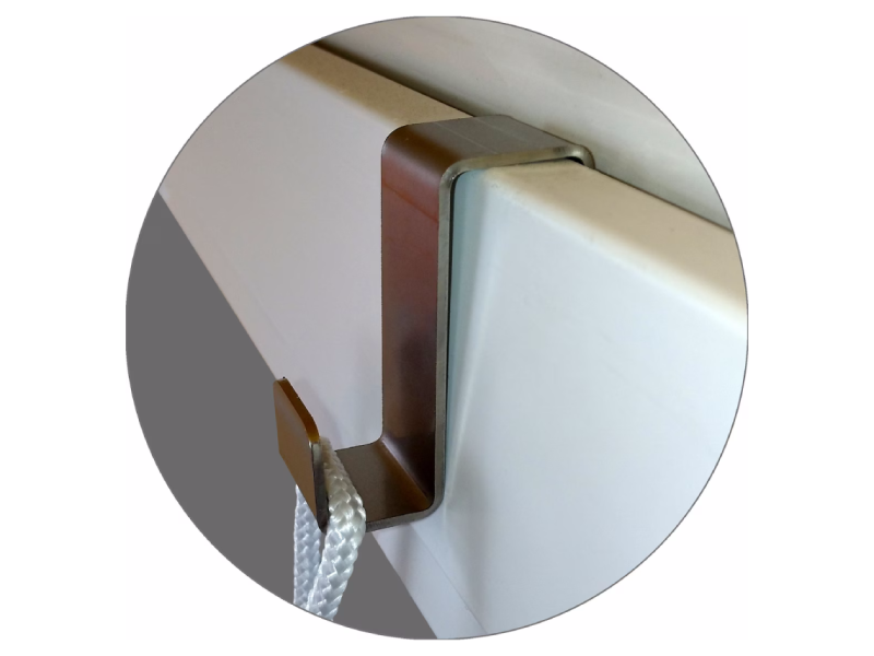 Półka drewniana, okienna dla kota, wisząca PŁASKA 75 cm SH-F-75G