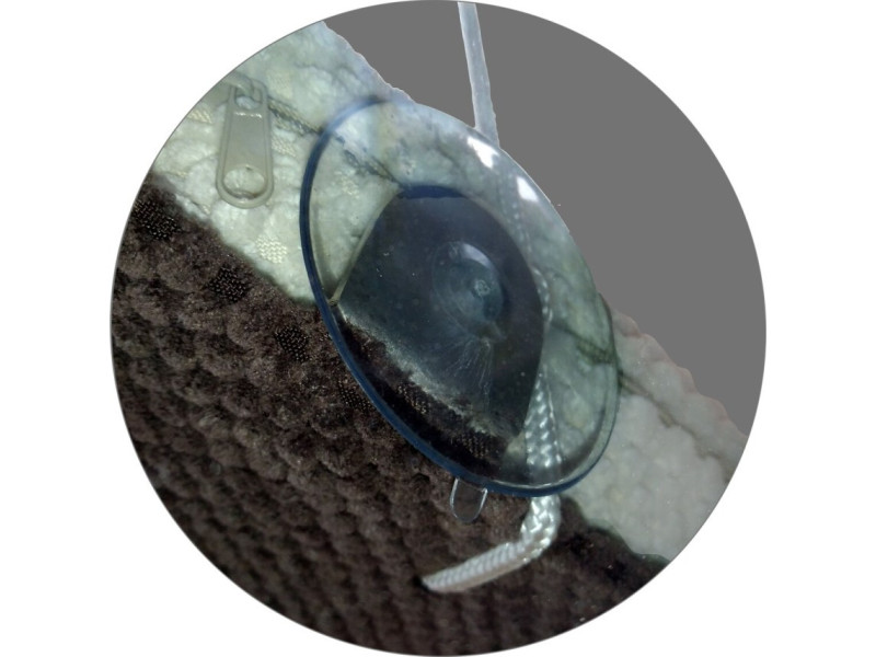 Półka drewniana, okienna dla kota, wisząca PŁASKA 75 cm SH-F-75G