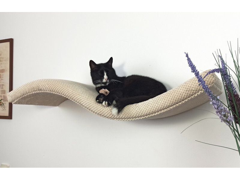 Półka ścienna dla kota, wisząca FALA SP 95 cm SH-M-W95SR