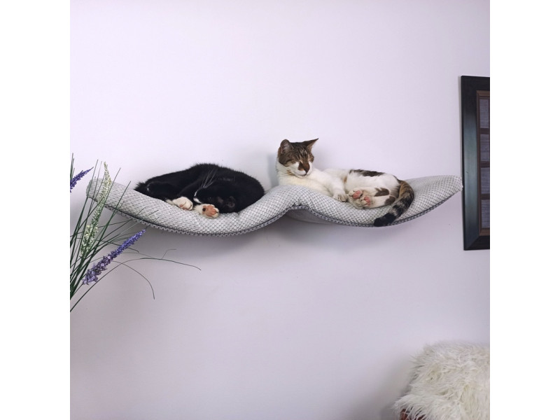 Półka ścienna dla kota, wisząca PODWÓJNY ŁUK 100 cm SH-M-DA100