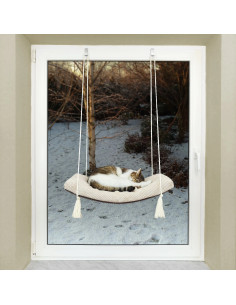 Cat Window Hammock Bed Swing The Arcing View 60cm SH-W-A60-G