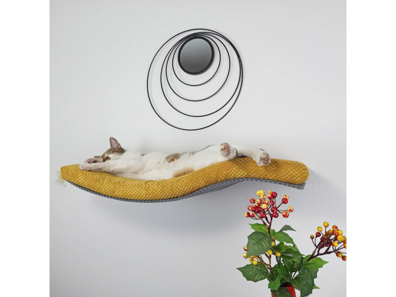Cat Shelf - Playful Curve Left 95 SH-M-W95-SL