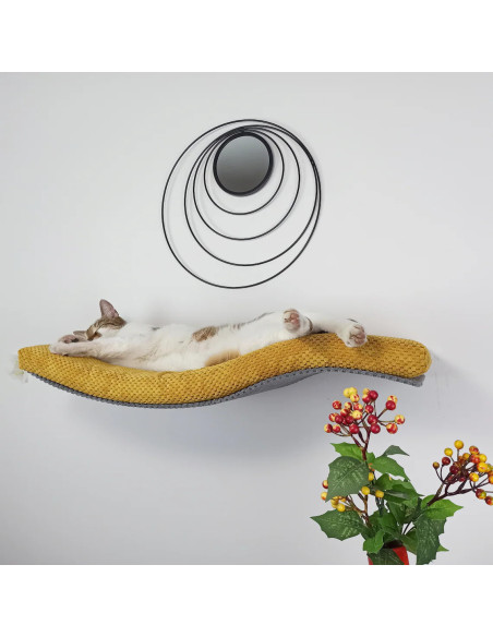 Cat Shelf - Playful Curve Left 95 SH-M-W95-SL