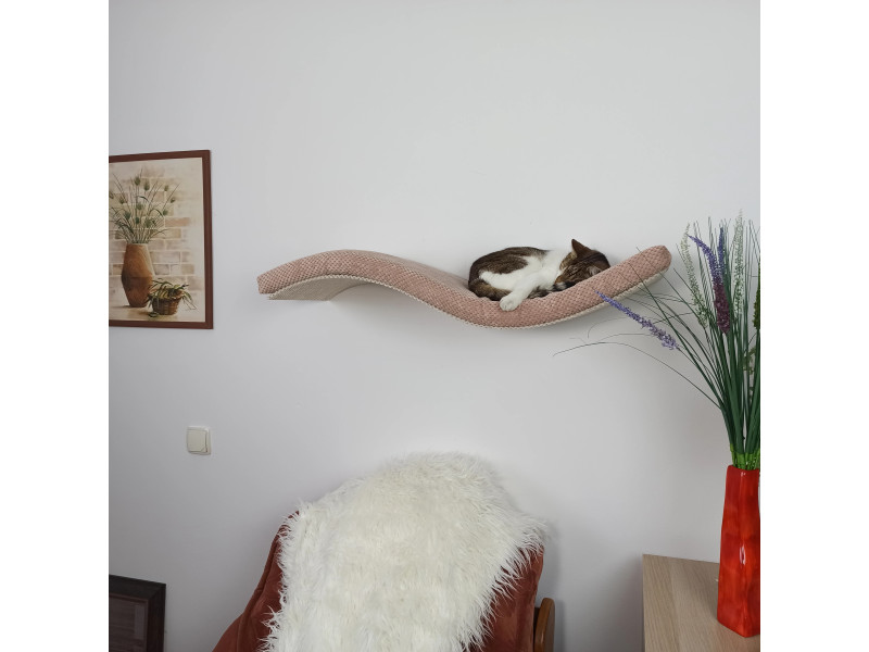 Cat Shelf - Playful Curve Left 95 SH-M-W95-SL