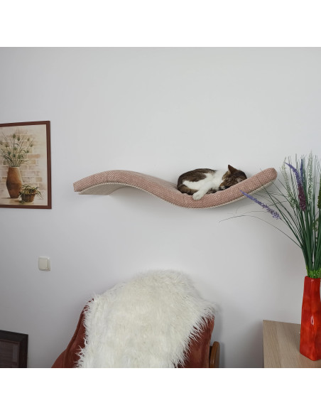 Cat Shelf - Playful Curve Left 95 SH-M-W95-SL