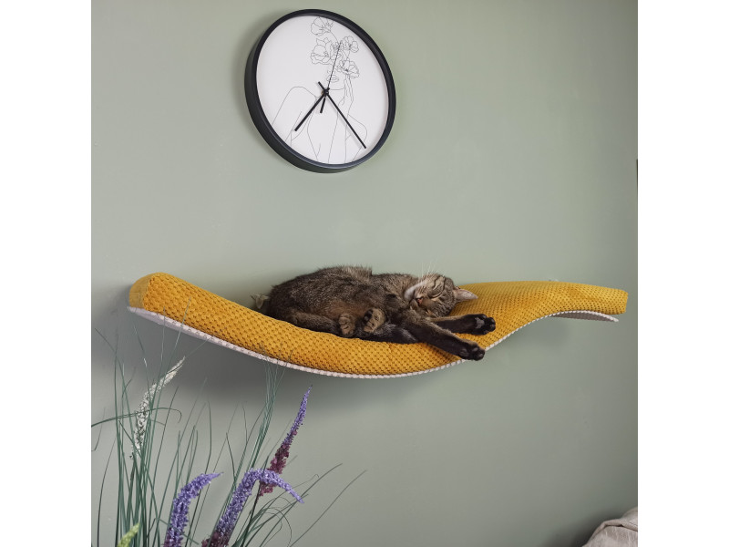 Półka ścienna dla kota, wisząca FALA, NL 95 cm, SH-M-W95-UL