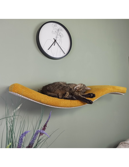 Półka ścienna dla kota, wisząca FALA, NL 95 cm, SH-M-W95-UL