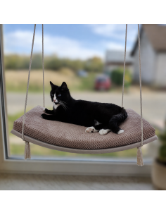 Cat Window Hammock Bed Swing The Arcing View 60cm SH-W-A60-G