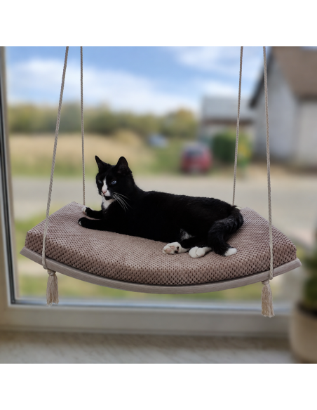 Cat Window Hammock Bed Swing The Arcing View 60cm SH-W-A60-G