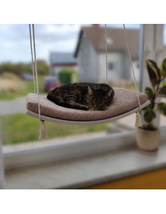 Cat Window Hammock Bed Swing The Arcing View 60cm SH-W-A60-G 2