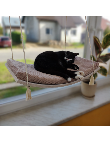 Cat Window Hammock Bed Swing The Arcing View 60cm SH-W-A60-G