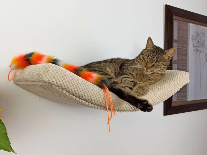 Cat wall shelf, hanging ARCH 95 cm SH-M-A95